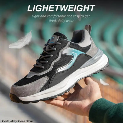 Men Women Safety Shoes With Composite Toe Breathable Work Sneakers Anti-Smash Lightweight Work Shoes Men 6KV Insulation Shoes