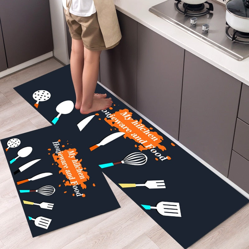 Fashion Simple Nordic Style Kitchen Mat Floor Carpet House Hold Long Strip Door Modern Home Decor