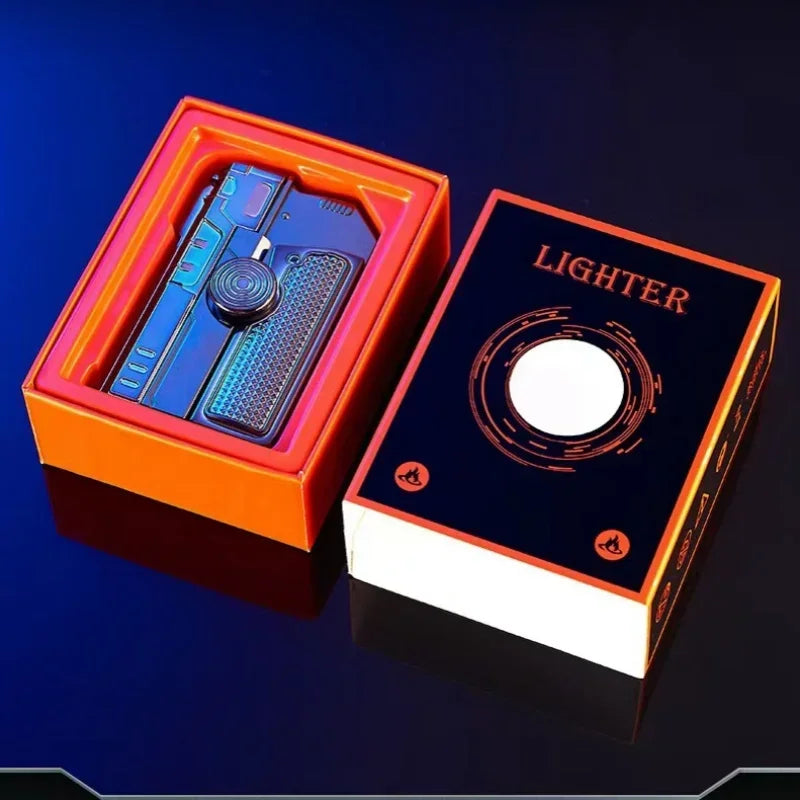 Metal Folding Laser Gun Style Lighter