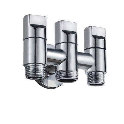 Brass thickened triangular valve washbasin hot and cold faucet water heater inlet valve toilet four-point wall stop valve