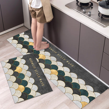 Fashion Simple Nordic Style Kitchen Mat Floor Carpet House Hold Long Strip Door Modern Home Decor
