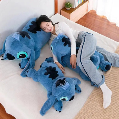 Disney Stitch Plush Stuffed Doll Blue Kawaii Cartoon Animal Sofa Sleeping Soft Pillow Toys For Kids Girl Cute Birthday Gifts