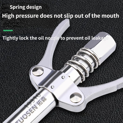 Grease Gun Coupler 10000 PSI NPTI/8 Oil Pump Quick Release Grease Tip Tool Car Syringe Lubricant Tip Grease Nozzle Repair Tool