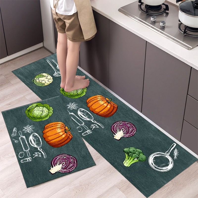 Fashion Simple Nordic Style Kitchen Mat Floor Carpet House Hold Long Strip Door Modern Home Decor