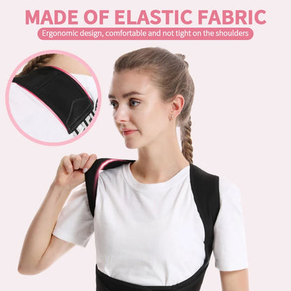 Adjustable Back Posture Belt Office Home Gym Unisex Back Posture Brace for Men Women Fit for Spine Back Brace for Shoulders