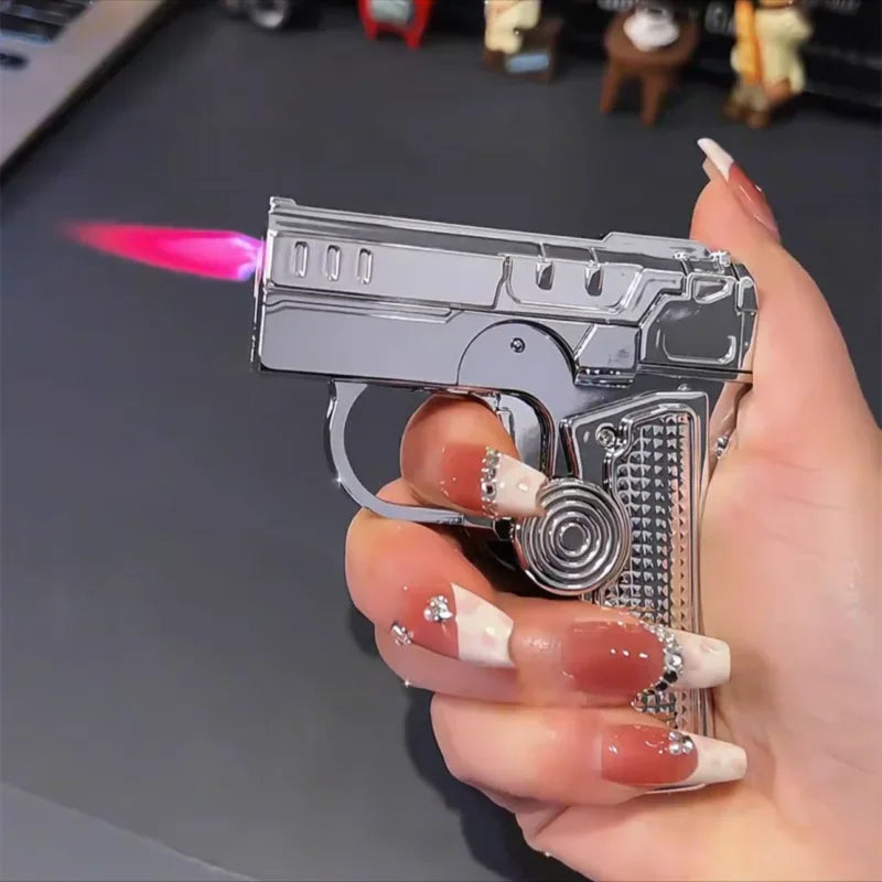 Metal Folding Laser Gun Style Lighter
