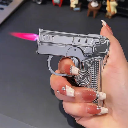 Metal Folding Laser Gun Style Lighter