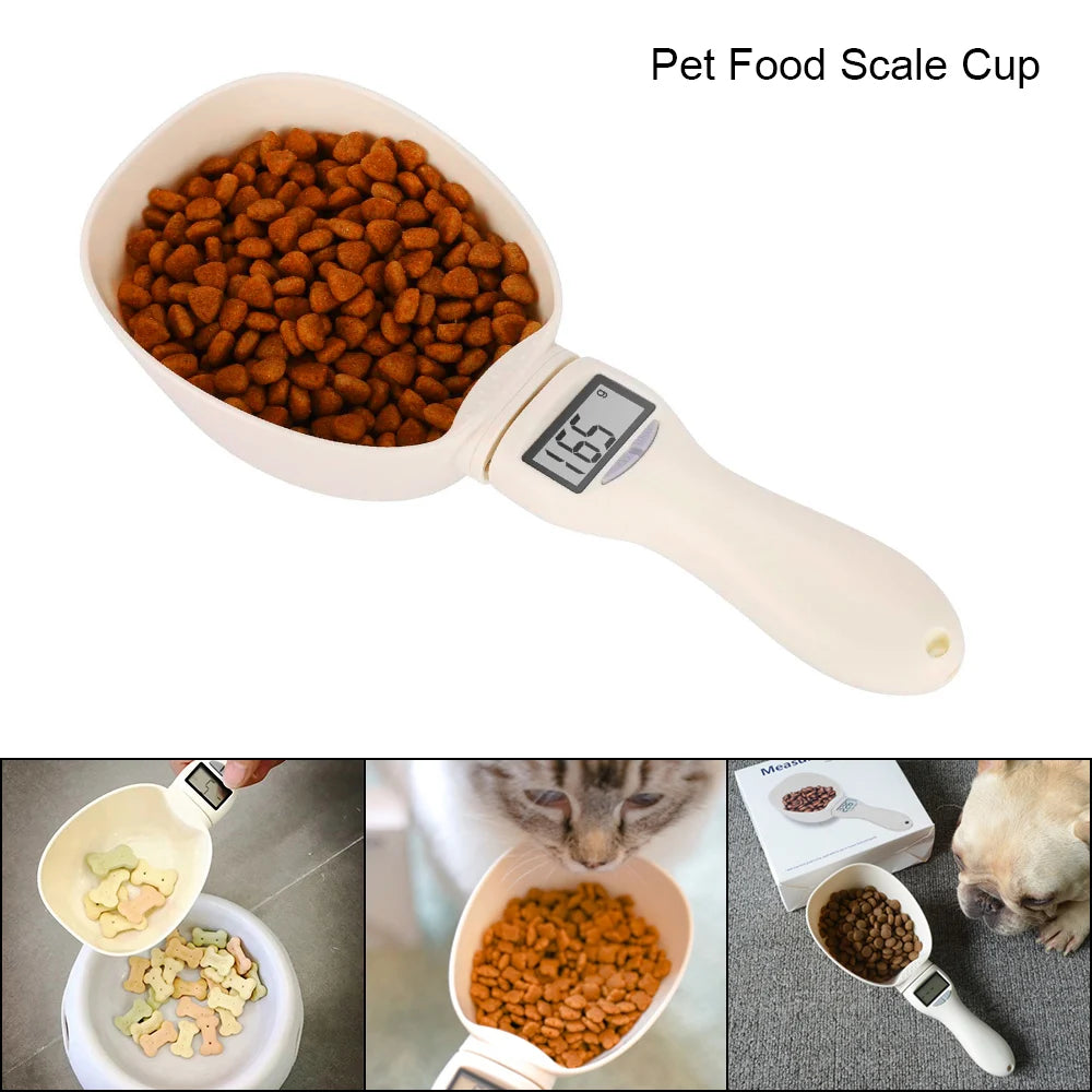 Pet Food Measuring Scoop Electronic Measuring Tool Dog Cat Food Measuring Cup Digital Spoon Scale Pet Food Scale LED Display New