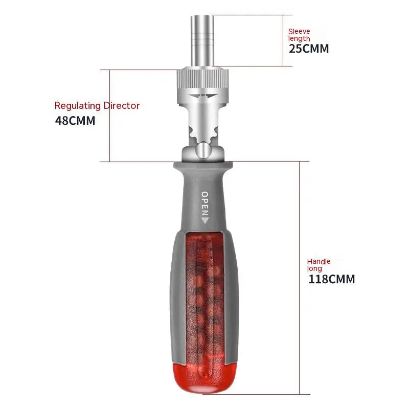 1pc 11 In 1 Ratcheting Multitool Screwdriver Multi-functional Magnetic Screwdriver Professional Angle Screwdriver Repair Tool