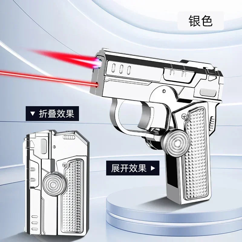Metal Folding Laser Gun Style Lighter