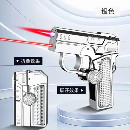 Metal Folding Laser Gun Style Lighter