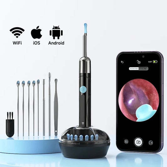 WiFi Ear Camera 1080P with Earwax Removal Tool – iOS & Android Compatible