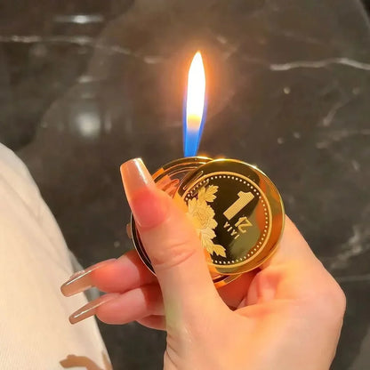 New Mini Coin Rotating Gyro Lighter
