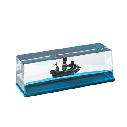 Titanic Cruise Ship Body Sea Ship Drift Bottle Liquid Hourglass Desktop Decoration Creative Cruise Ship Stress Relief Toys