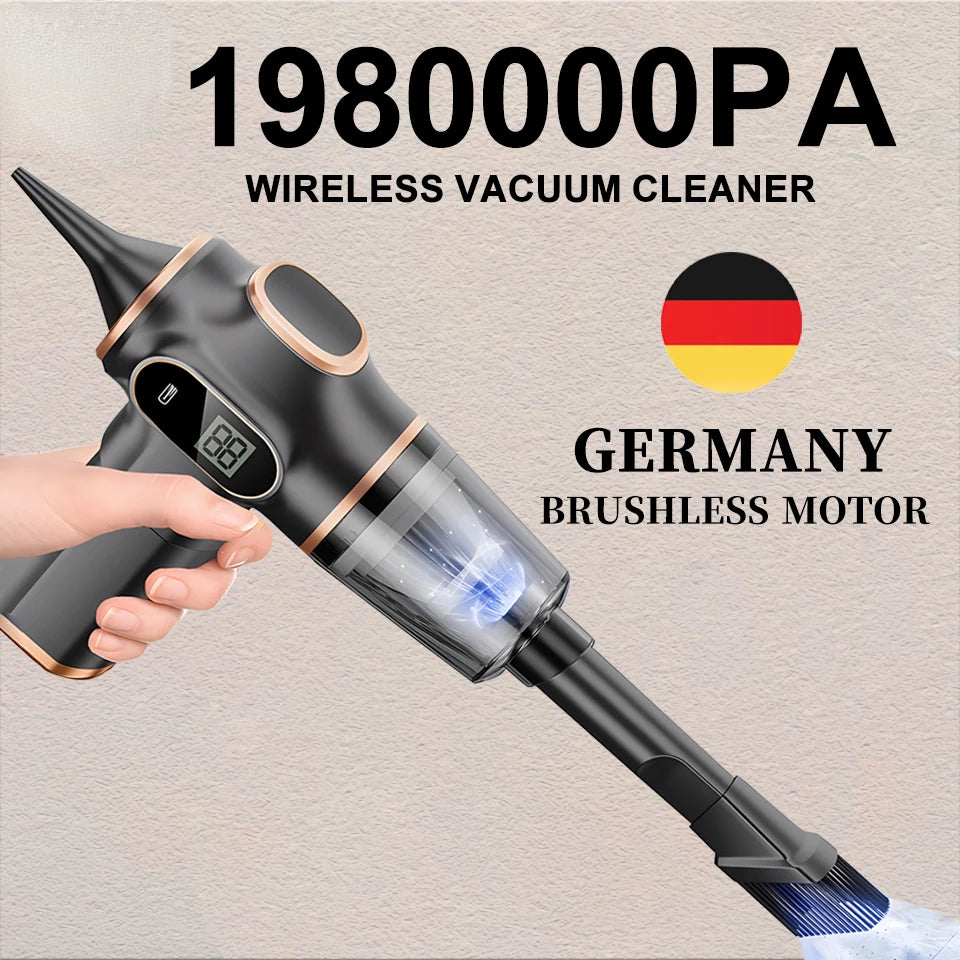 NEW 198000Pa 5 in1 Wireless Vacuum Cleaner Automobile Portable Robot Vacuum Cleaner Handheld For Office Car Home
