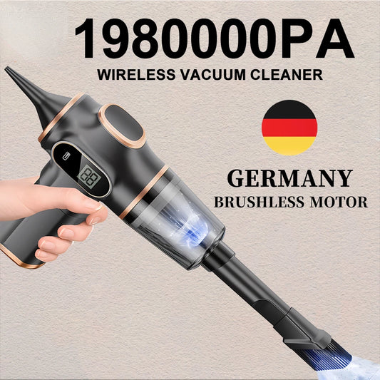 NEW 198000Pa 5 in1 Wireless Vacuum Cleaner Automobile Portable Robot Vacuum Cleaner Handheld For Office Car Home