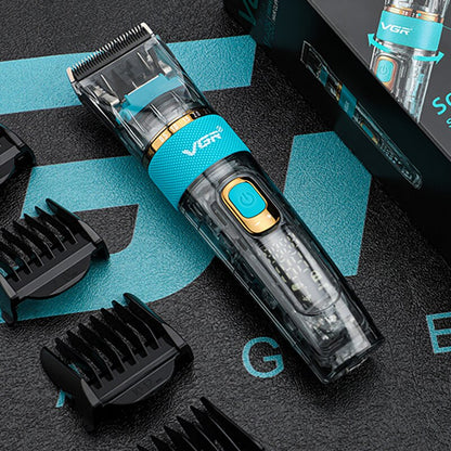 VGR Rechargeable Professional Hair Clipper Hair Trimmer For Men Shaver Hair Cutting Machine Barber Accessories Cut Machin Beard