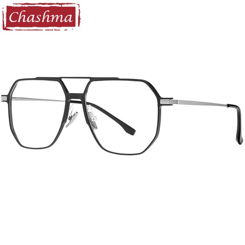 Chashma Polarized Clips Frame Eyeglasses Men Prescription Glasses Titanium Optical Crystal for Myopia Lenses Night Driving Glass