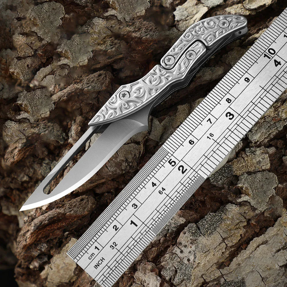 New Mini Folding Knife Self Defense Pocket Knife For Men Cold Steel Outdoor Foldable Tactical Hunting Utility Knife Hand Tools