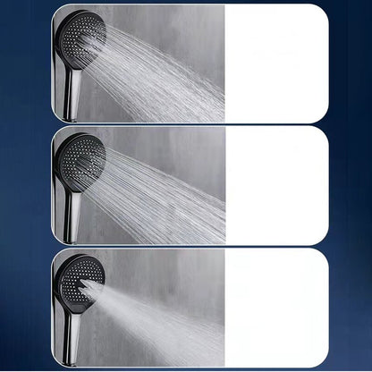 UFO style gunmetal shower mixer matte gray bath tap rainfall shower mixer set metal shower tap bath hot and cold shower mixer