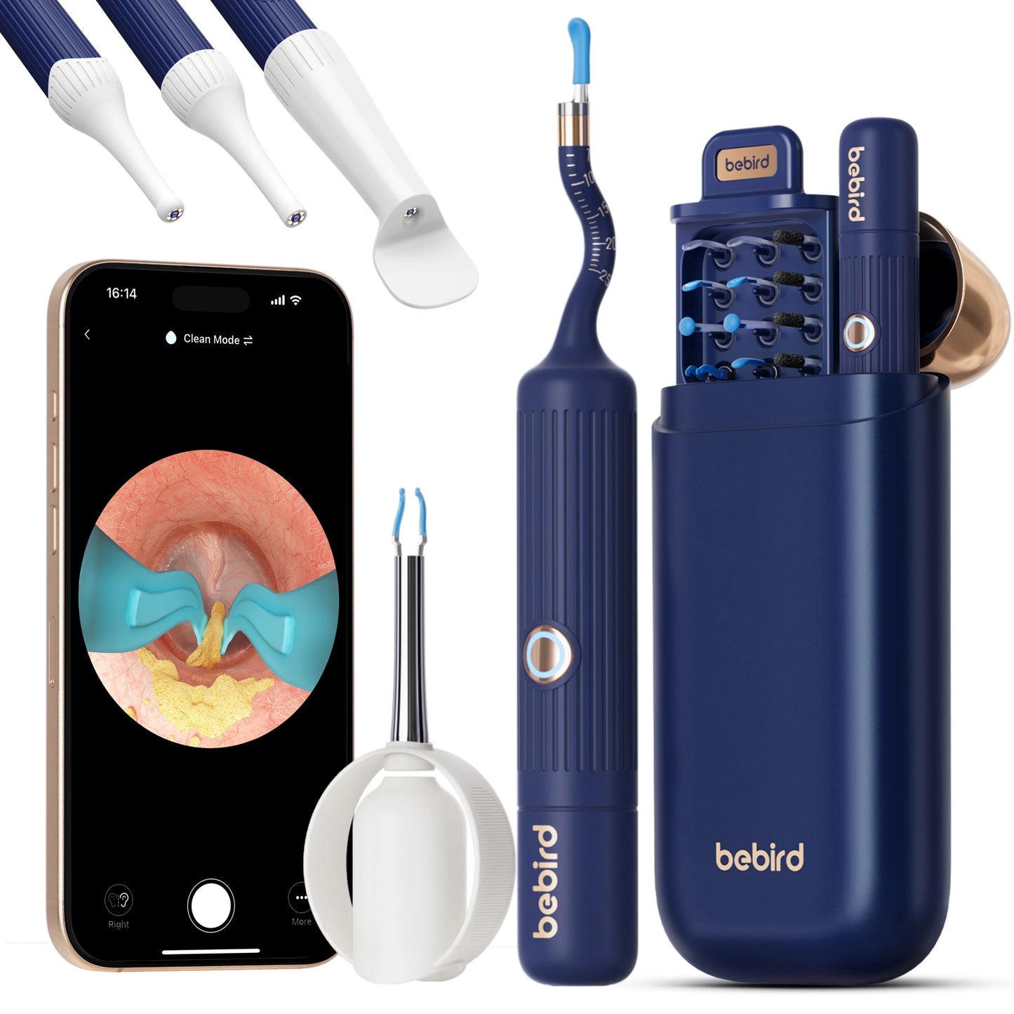 Bebird EarSight Plus I35R – 2026 HD Visual Ear Cleaner with Bendable Tweezers & All-in-One Wax Removal Kit