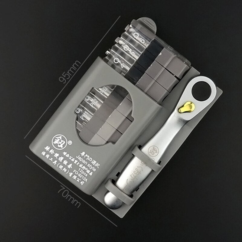 mini Ratchet wrench Screwdriver bit set Multifunctional Special shaped  slotted phillips screwdriver hand tools