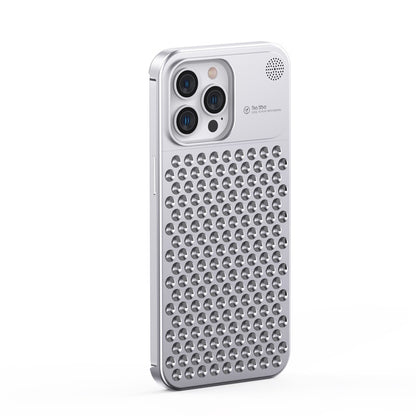 Aluminum Alloy Mobile Phone Case Hollow Heat Dissipation Anti-fall Suitable For Apple 13 13pro 13promax 14 14pro 14promax