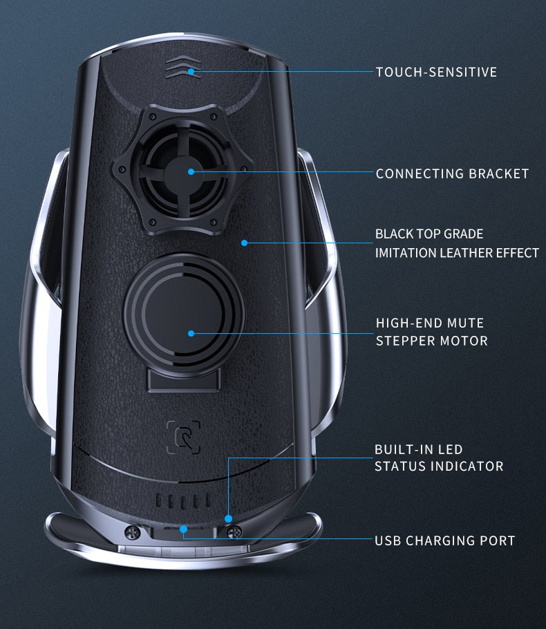 Car Phone Holder For Mercedes Benz 2008 2009 2010 C Class W204 Wireless Charger USB Infrared Fast Charging