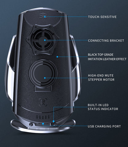 Car Phone Holder For Mercedes Benz 2008 2009 2010 C Class W204 Wireless Charger USB Infrared Fast Charging