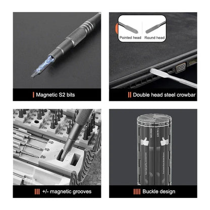 128 in 1 Portable Multi Screw Precision Functional Screwdriver Home Hand Drivers Kit Set New Style Folding PC Phone Repair Tools
