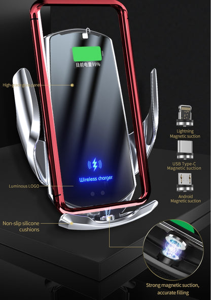 Car Phone Holder For Mercedes Benz 2008 2009 2010 C Class W204 Wireless Charger USB Infrared Fast Charging