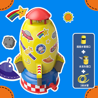 Rocket Launcher Toys Outdoor Rocket Water Pressure Lift Sprinkler Toy Fun Interaction In Garden Lawn Water Spray Toys for Kids