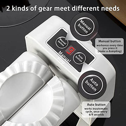 Electric Dumpling Maker Machine Household Automatic USB Charging Dumpling Maker Pressing Mould with Spoon Brush Kitchen Tool