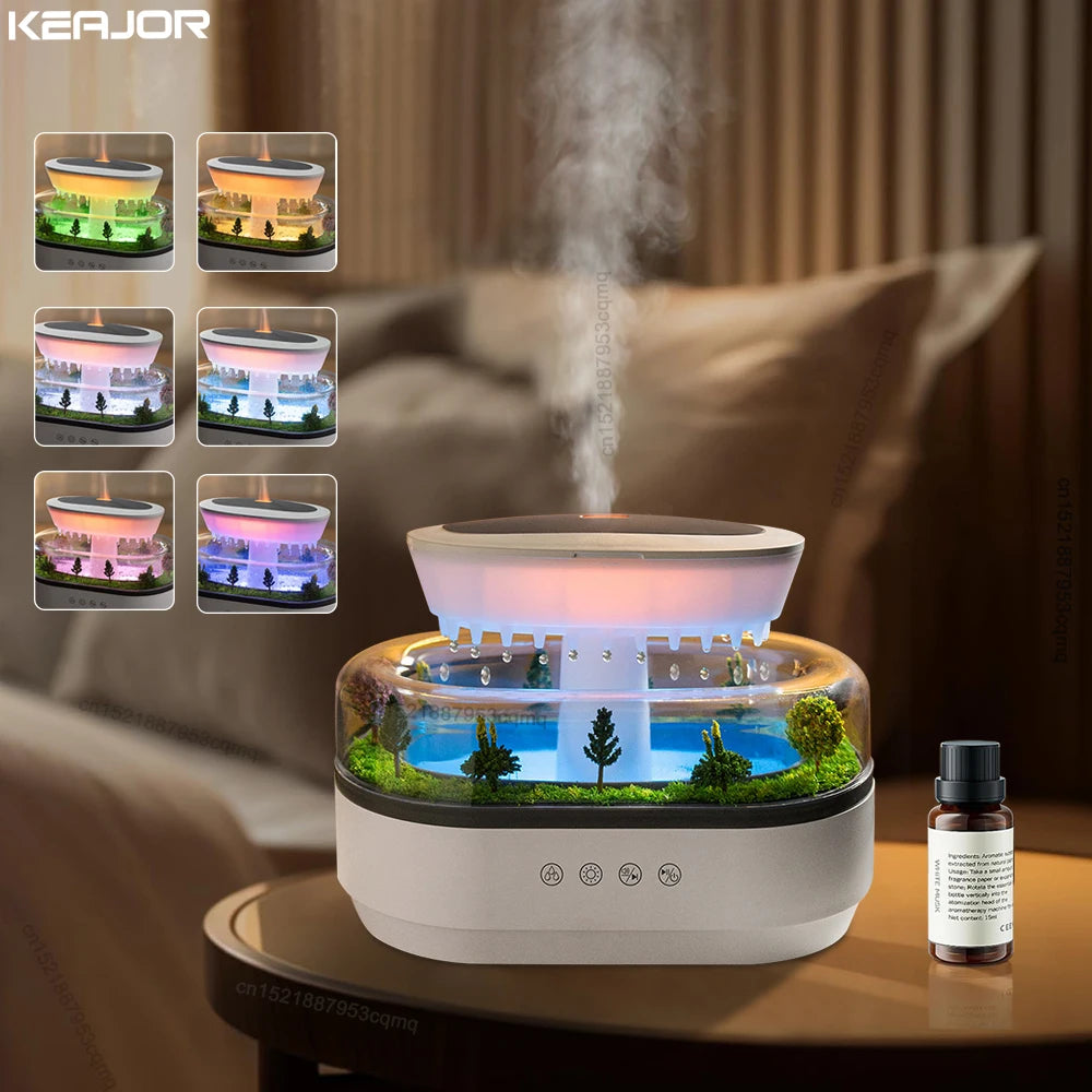 Humidifier with Rain Effect