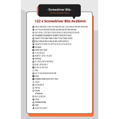 128 in 1 Portable Multi Screw Precision Functional Screwdriver Home Hand Drivers Kit Set New Style Folding PC Phone Repair Tools