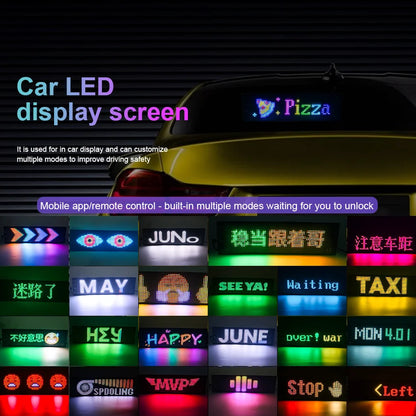 LED Matrix Pixel Panel DIY Scrolling Bright Advertising LED Signs Flexible USB 5V LED Car Sign Bluetooth App Remote Control