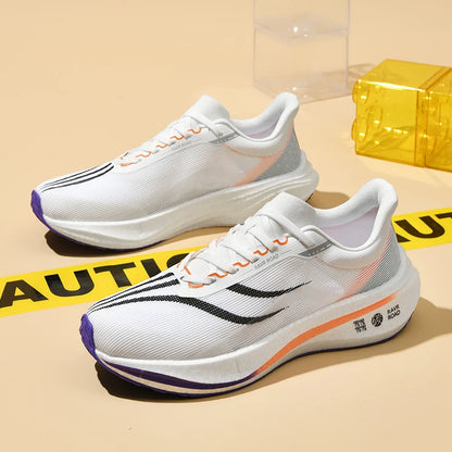 Men's Carbon Plate Sneakers Professional Marathon Racing Running Shoes High Quality Men's Shoes Comfortable White Sports Shoes