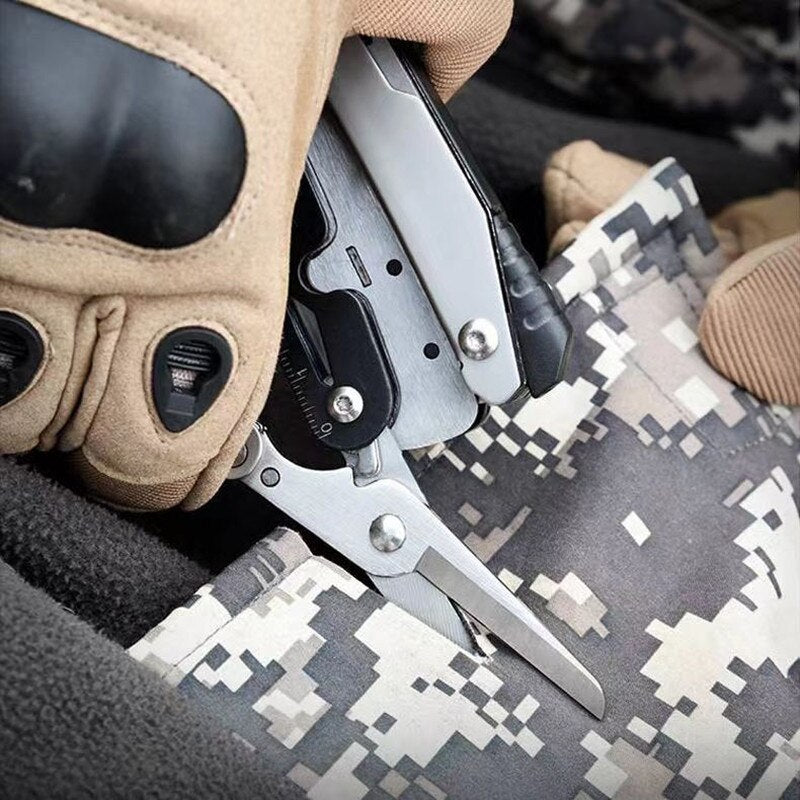 Multifunctional Pliers Scissors Outdoor Disassembly Tools Multi-Purpose Knife Portable Folding Pliers Adventure Survival Tool