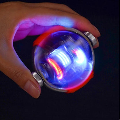 2023 New Decompression Gyro Windproof Double Arc Lighter Metal Belt COB Luminous Glare Creative Lighter Men's Gift