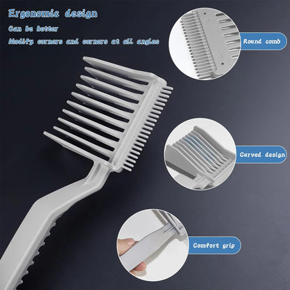 Curved Barber Comb for Men,Professional Curved Positioning Comb Portable Hairdressing Tool, Haircut Clipper Comb for Home Salon