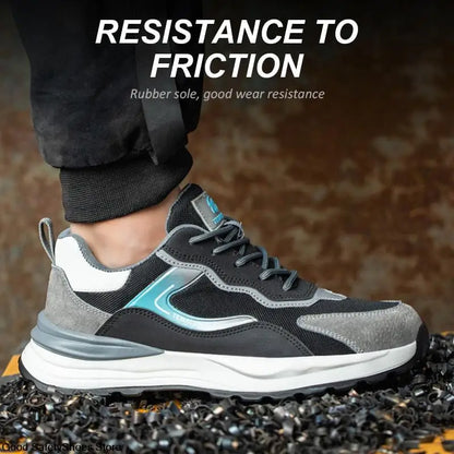 Men Women Safety Shoes With Composite Toe Breathable Work Sneakers Anti-Smash Lightweight Work Shoes Men 6KV Insulation Shoes