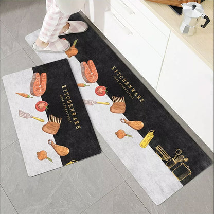 Fashion Simple Nordic Style Kitchen Mat Floor Carpet House Hold Long Strip Door Modern Home Decor