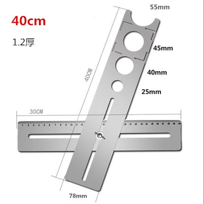 New Adjustable Tile Locator To Wall Marking Position Ruler Ceramic Hole Cutter Tile Drill Marble Opener Construction Tool