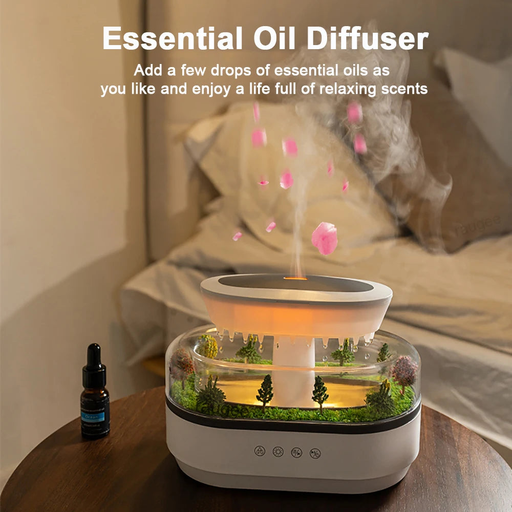 Humidifier with Rain Effect