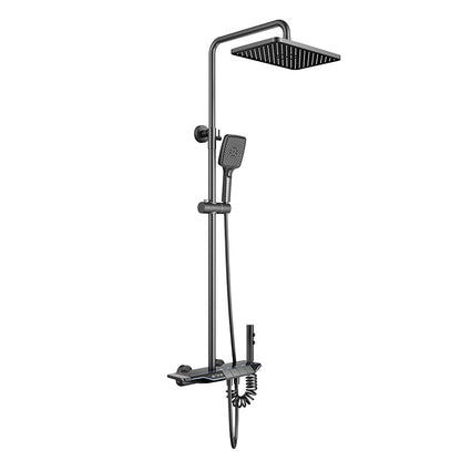 VGX Digital Shower System Intelligent Bathroom Temperature Display Shower Faucet Set Rainlfall Bathroom Mixer Bidet Shower Set