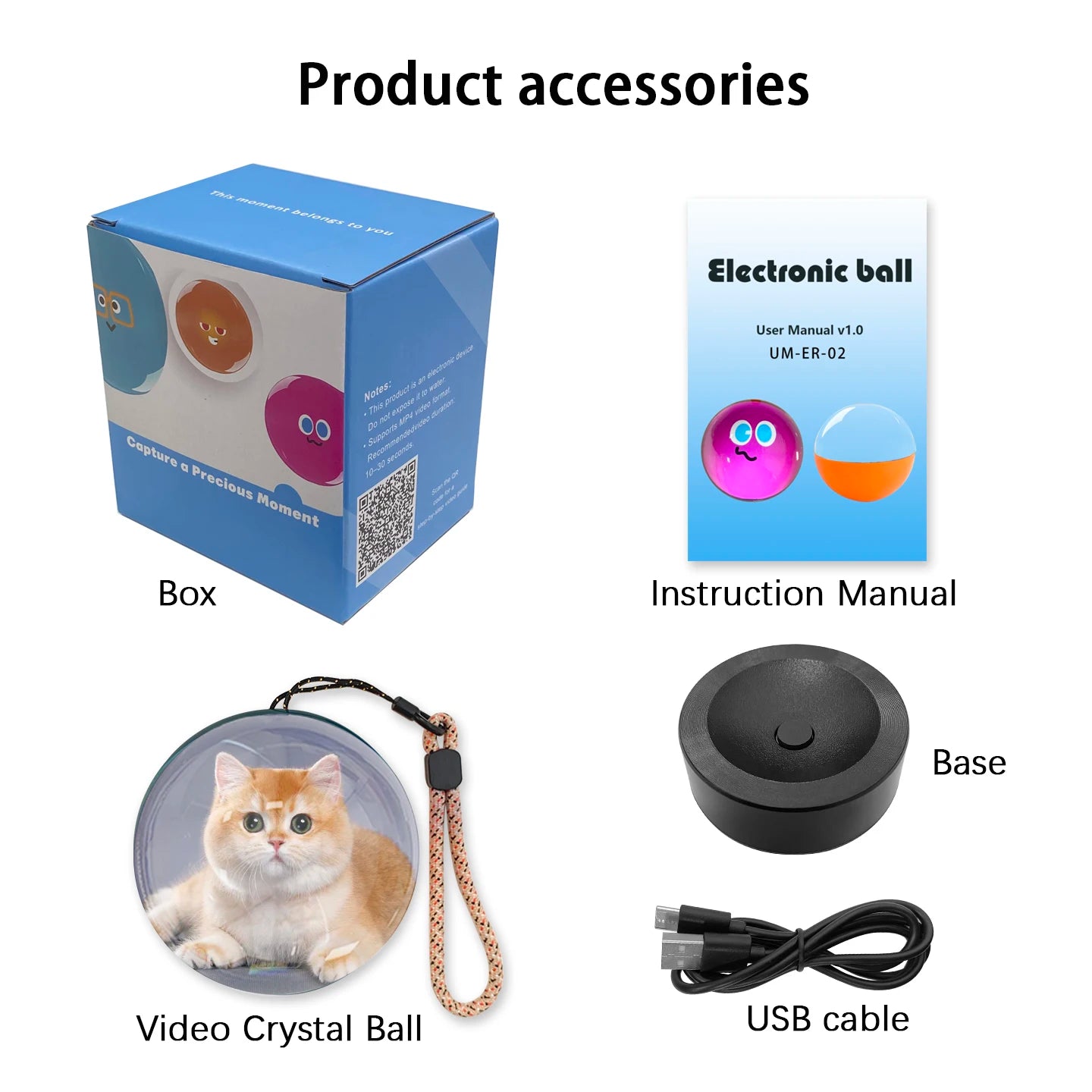 Customizable video glass ball