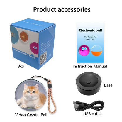 Customizable video glass ball