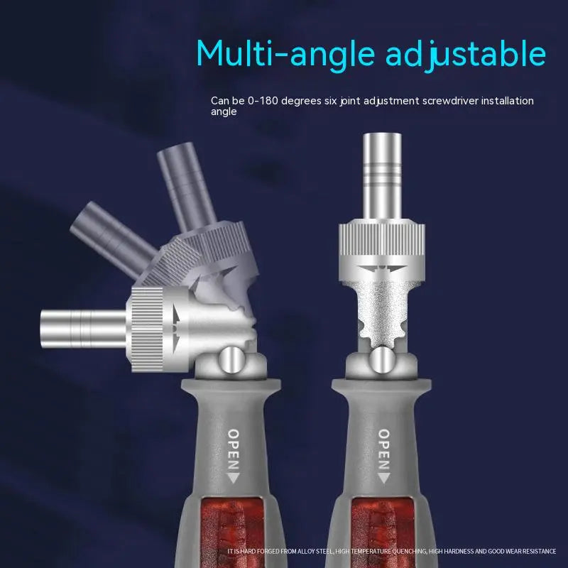 1pc 11 In 1 Ratcheting Multitool Screwdriver Multi-functional Magnetic Screwdriver Professional Angle Screwdriver Repair Tool