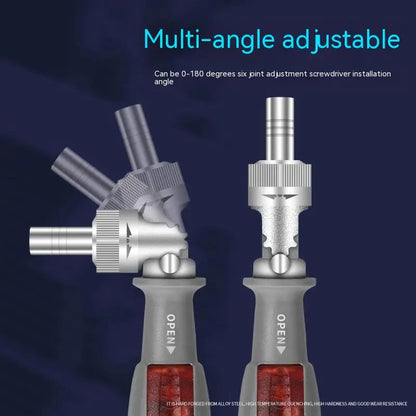 1pc 11 In 1 Ratcheting Multitool Screwdriver Multi-functional Magnetic Screwdriver Professional Angle Screwdriver Repair Tool