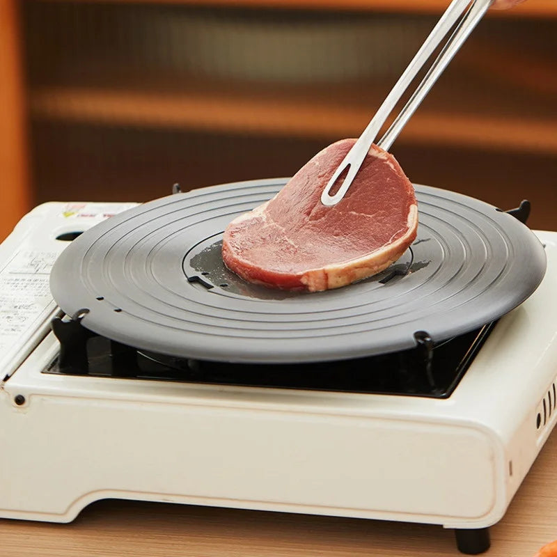 Aluminum Alloy Heat Conductive Discs Gas Stove Pot Bottom Anti Burning Blacks Pot Plate Household Thawing Heat Insulation Plates